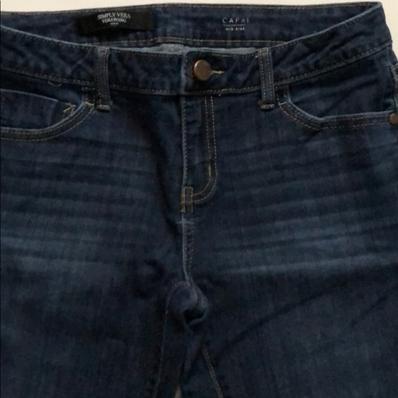 Simply Vera, capri mid rise jeans, size 4.....👖👖 (1) - Picture 6 of 16